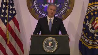 FBI Director Christopher Wray announces that he will step down at the end of current administration