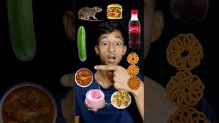 Emoji Eating Challenge 🤤 ||🍗🍲🥨🍾🥒🍔🎂 #shorts #youtubeshorts #mukbang