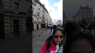 London Piccadilly circus/ Oxford Street / going to underground train