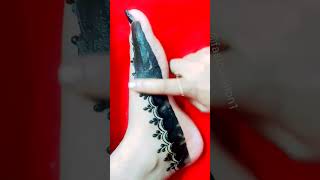 Amazing reverse leg mehndi।।beautiful foot mehndi design।।easy leg mehndi design#shorts #short