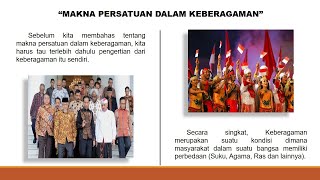 MAKNA DAN PRINSIP PERSATUAN DALAM KEBERAGAMAN