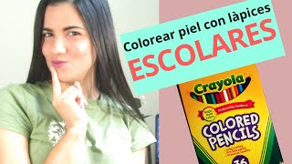 Cómo dibujar piel realista con lápices de colores ESCOLARES