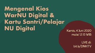 Peresmian Piloting Kios WarNU Digital dan Penyerahan Simbolis Kartu Santri/Pelajar NU Digital