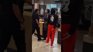 #news #drama McDonald employee get slapped..