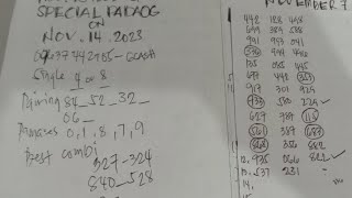 Numero nga naay 9 Bagdoki/Schedule Padaog karun November 13,2023 9pm Draw