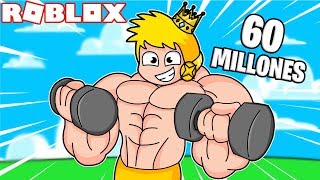 ¡SOY EL MAS FUERTE DE ROBLOX! 💪🥵 *60 MILLONES DE FUERZA* | RODNY