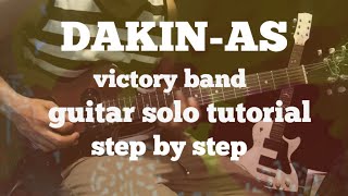 Dakin-as victory band guitar solo tutorial step by step