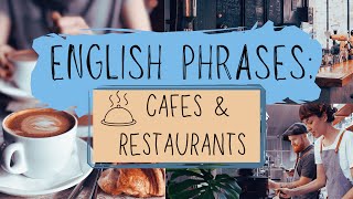 English Phrases for Cafes & Restaurants ☕