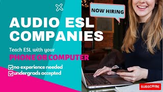 AUDIO CLASS ESL COMPANIES 2022 | HIRING NOW | Liezel Oh #eslteaching #workfromhome #audioclass