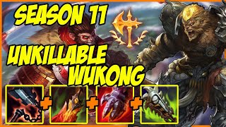 SEASON 11 WUKONG BRUISER TOP IS SO STRONG | GOREDRINKER WU VS FIORA TOP LEAGUE OF LEGENDS GAMEPLAY