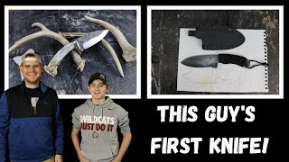 Full knife build with a beginner: forging, heat treat, handle, & sheath