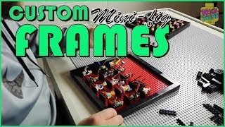 Custom Mini-fig frames made from LEGO