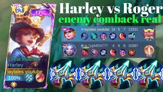 HARLEY VS ROGER❗BUILD ONE HIT ENEMY DELETE! ENEMY COMBACK | build top 1 Harley