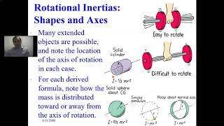 Rotational Kinetic Energy, Moment of Inertia Lecture