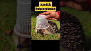 Brave Man Saves Hedgehog #shorts #animals