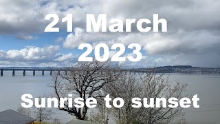 Sunrise to sunset on 21 March 2023 | 4K | Timelapse