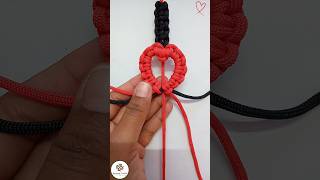 Macrame Heart Bracelet DIY 3/4 #shorts #bracelet