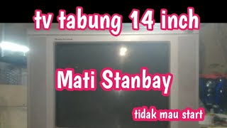 Tv tabung 14 inch Mati Stanbay