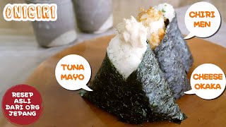 Resep ONIGIRI [Halal], Cara Membuat Tuna Mayo, Okaka dan Chirimenjako