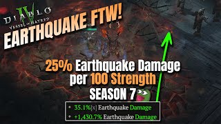 NEW OP BARB BUILD FOR SEASON 7 EARTHQUAKE FTW Diablo 4