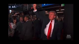 Bandaged Trump defiantly appears at RNC 2024 just days after dodging assassin’s bullet. #news