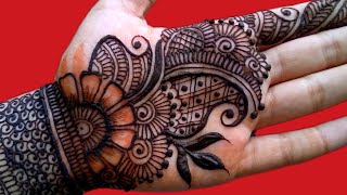 Simple front hand side mehndi design |Easy mehndi design |Latest mehndi design |Mehndi design