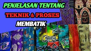 PENJELASAN LENGKAP TEKNIK & PROSES MEMBATIK