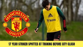 Young Striker Joins Man United First Team for City Derby!"