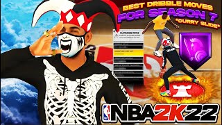 *NEW* BEST DRIBBLE MOVES in NBA 2K22 (SEASON 7)! CURRY SLIDE IN NBA 2K22 - CURRY SLIDE TUTORIAL!!!