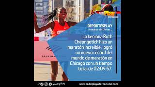 📢#DeportesPlay🏆 - #Marathon🏃‍♀️ ▶️ Ruth Chepngetich cerró el Maratón de Chicago con un tiempo récord