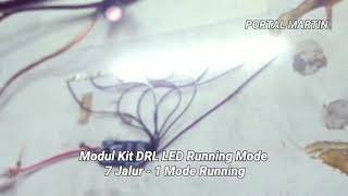 Modul Kit DRL LED Sein Mode Running 7 Jalur 1 Mode Kedip (Tipe S10)