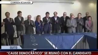 FORO DEMOCRATICO APOYA A LASSO