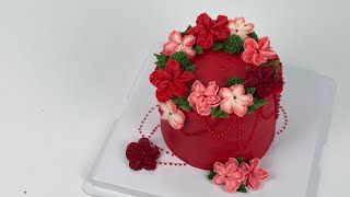 Tropical Buttercream Cake | Red Cake Design