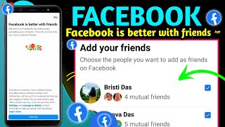 Facebook is better with friends // Facebook is better with friends kya hota hai