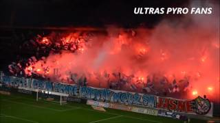 Lech Poznan vs Gornik Zabrze  26/09/2015 // Pyro show