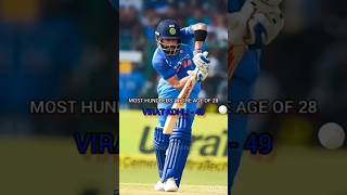 most hundred at the age of 28 year#viratkohli #sachintendulkar @CricAnshu2.0