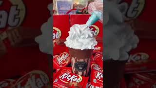 ASMR KITKAT MILKSHAKE NUTELLA & CREAM #shorts