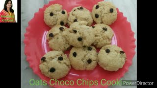 Oats Choco Chips Cookies // Healthy Oatmeal's Cookies