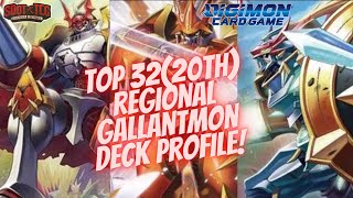 Top 32 Gen Con Regional Gallantmon Deck Profile | Digimon TCG BT9