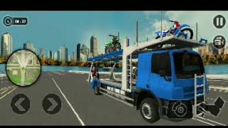 Bike Transporter Big Truck - Permainan Simulator Truk Pengangkut Sepeda Motor Android Gameplay #1