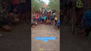 when Cycling group meets village boys #trending #viral #cycle #happyness #fun #short #cuttack