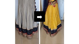 How to convert your old Lehenga (skirt) into new with the help of an old saree