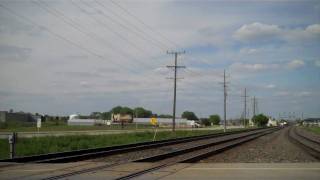 Amtrak 52 Flies through Montgomery, IL.