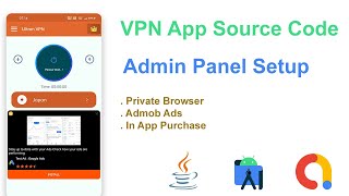 VPN App Source Code Android Studio | Free VPN Servers For VPN App | Android App Source Code | Setup