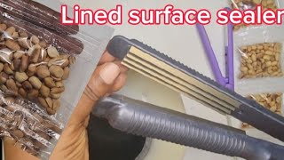 Lined surface mini hand sealer