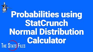 4.7.117M Find probabilities using normal distribution StatCrunch calculator