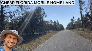 Cheap Florida Mobile Home Land