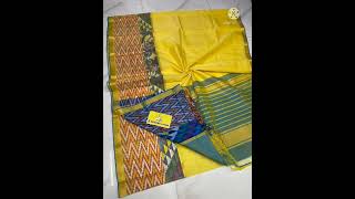 Pochampalli deluxe double border mangalagiri handloom sarees