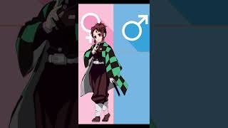 Demon slayer characters gender swap #1 #anime #kimetsunoyaiba #gender #shorts