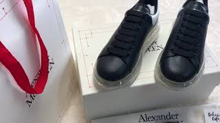 NEW! Transparent Sole Alexander McQueen Oversized Sneakers Review